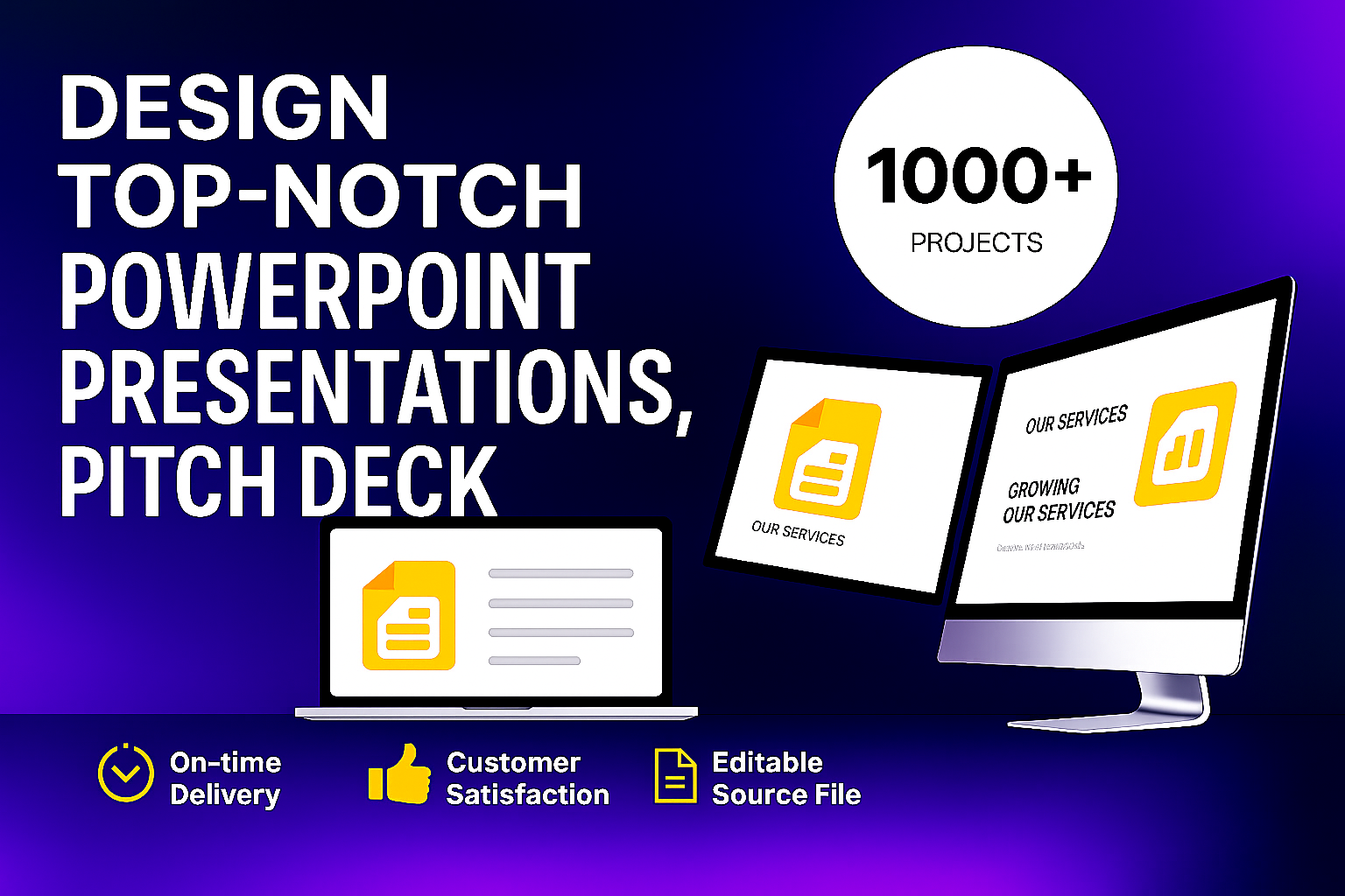 Design Top-Notch PowerPoint Presentations, Pitch Deck